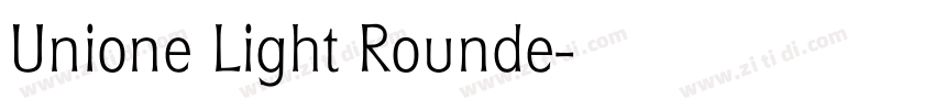 Unione Light Rounde字体转换